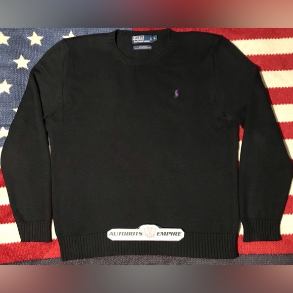 NWOT Vintage Ralph Lauren Polo Classic Purple Sweater L rlpc rrl sportsman rlx 1 - Picture 2 of 7